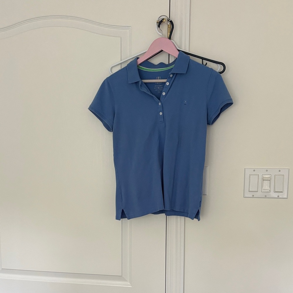 Izod Women's Sky Blue Short Sleeve Polo